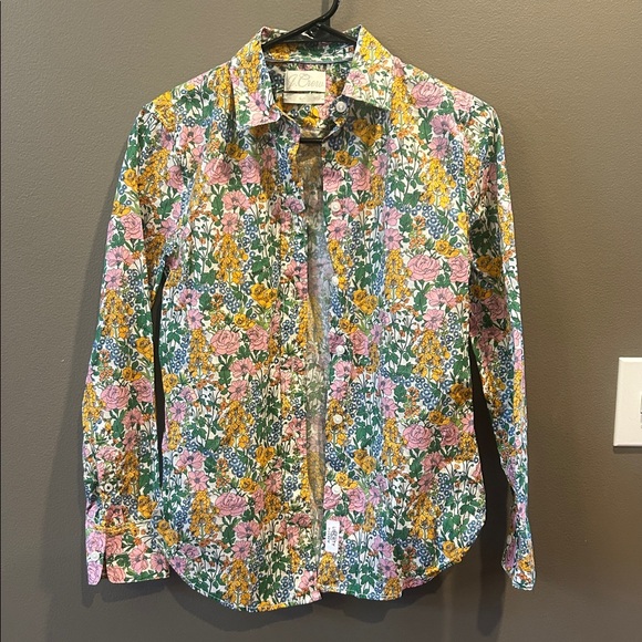 J. Crew Tops - Liberty Fabric J. Crew Floral Button Down Shirt Sz 00